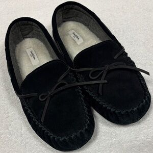 Goodfellow & Co Men's Black Suede slipppers size 11